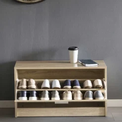 Sitzbank mit Schuhaufbewahrung Joker in Sonoma Eiche Dekor Sitzbank