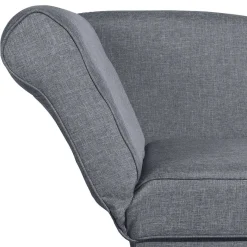 3-Sitzer Recamiere in Jeansblau mit Buche - Foresta Sofas