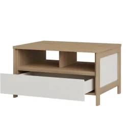 Sale Skandi Couchtisch in Weiß und Eiche Dekor - Ovidio Tische