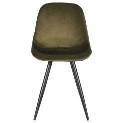 Sale Skandi Design Esstischstuhl in Oliv Grün Samt - Kendo (2er Set) Stühle