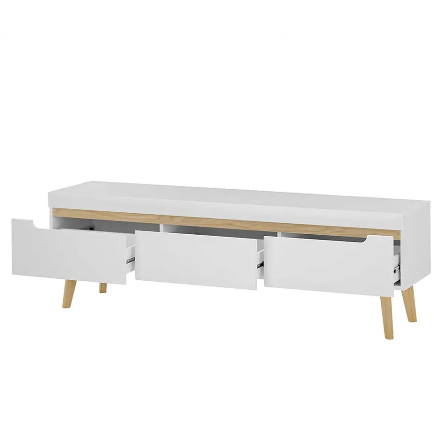 Outlet Skandi Design Wohnwand Möbel Set - Ginko (dreiteilig) Wohnwände