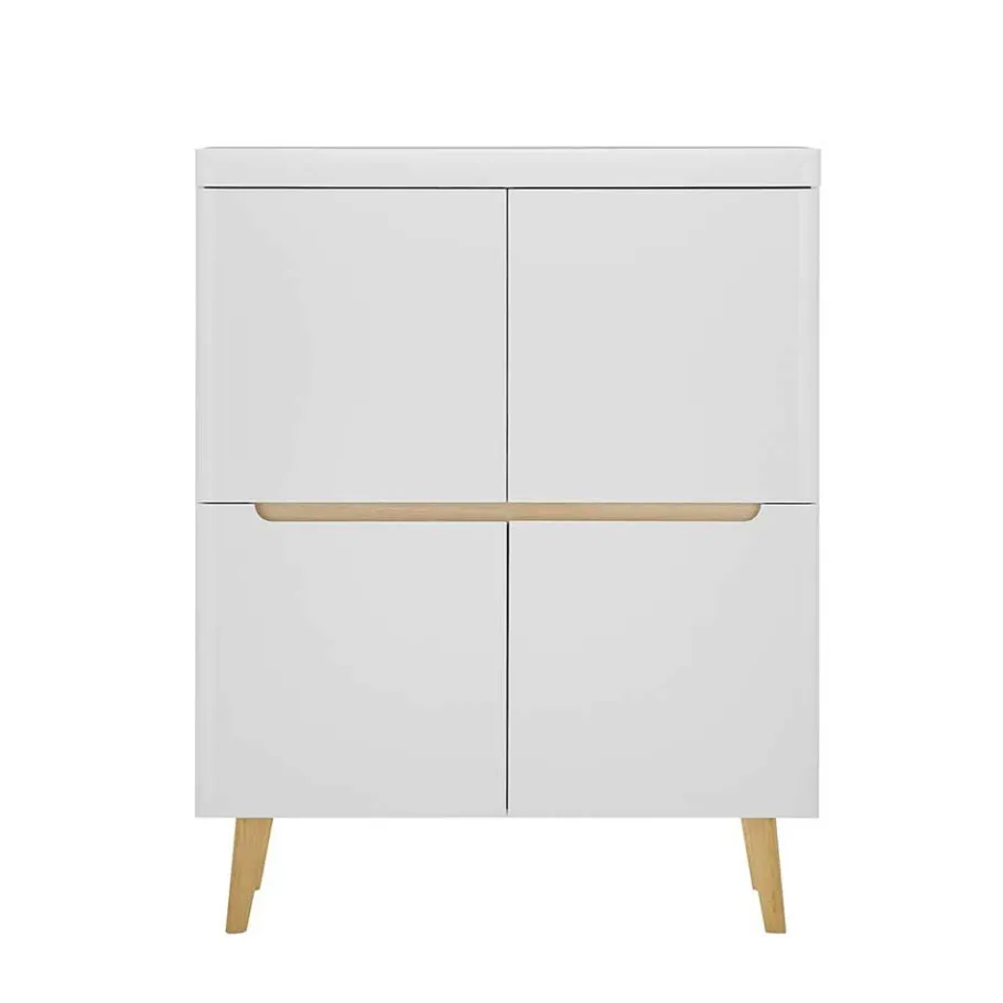 Outlet Skandi Design Wohnwand Möbel Set - Ginko (dreiteilig) Wohnwände