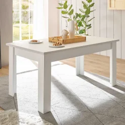 New Skandi Esszimmertisch in weißer Holzoptik Pinie - Liancos Tische