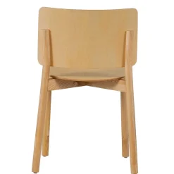 Skandi Holzstühle in Natur lackiert - Furcia (2er Set) Stühle