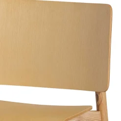 Skandi Holzstühle in Natur lackiert - Furcia (2er Set) Stühle