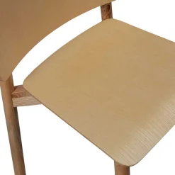 Skandi Holzstühle in Natur lackiert - Furcia (2er Set) Stühle