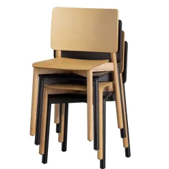 Skandi Holzstühle in Natur lackiert - Furcia (2er Set) Stühle