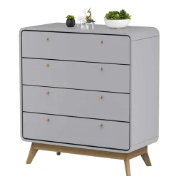 Sale Skandi Kommode in Grau & Eiche - Wavan Kommoden