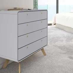 Sale Skandi Kommode in Grau & Eiche - Wavan Kommoden