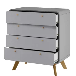 Sale Skandi Kommode in Grau & Eiche - Wavan Kommoden