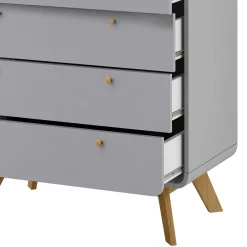 Sale Skandi Kommode in Grau & Eiche - Wavan Kommoden