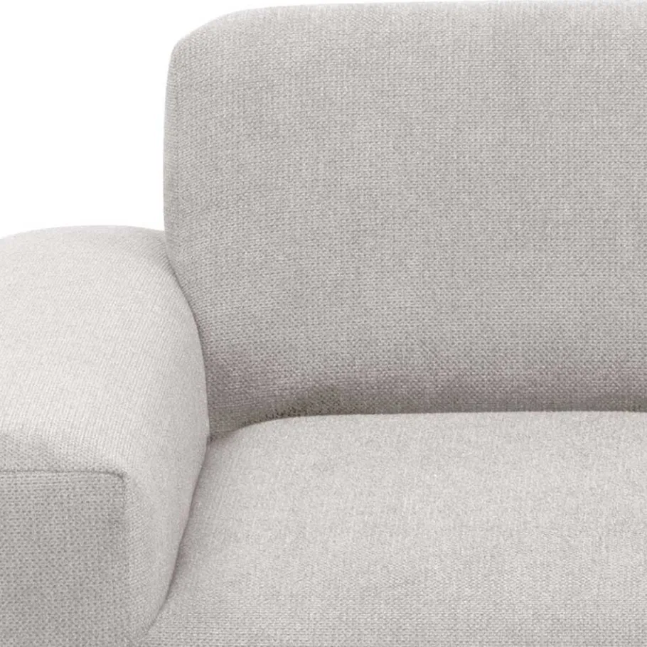 Best Skandi Polsterecke in Silbergrau mit Eiche - Zita Sofas