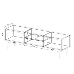 Sale Skandi Wohnzimmermöbel im Set - Cablos III (dreiteilig) Wohnwände