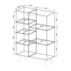 Sale Skandi Wohnzimmermöbel im Set - Cablos III (dreiteilig) Wohnwände