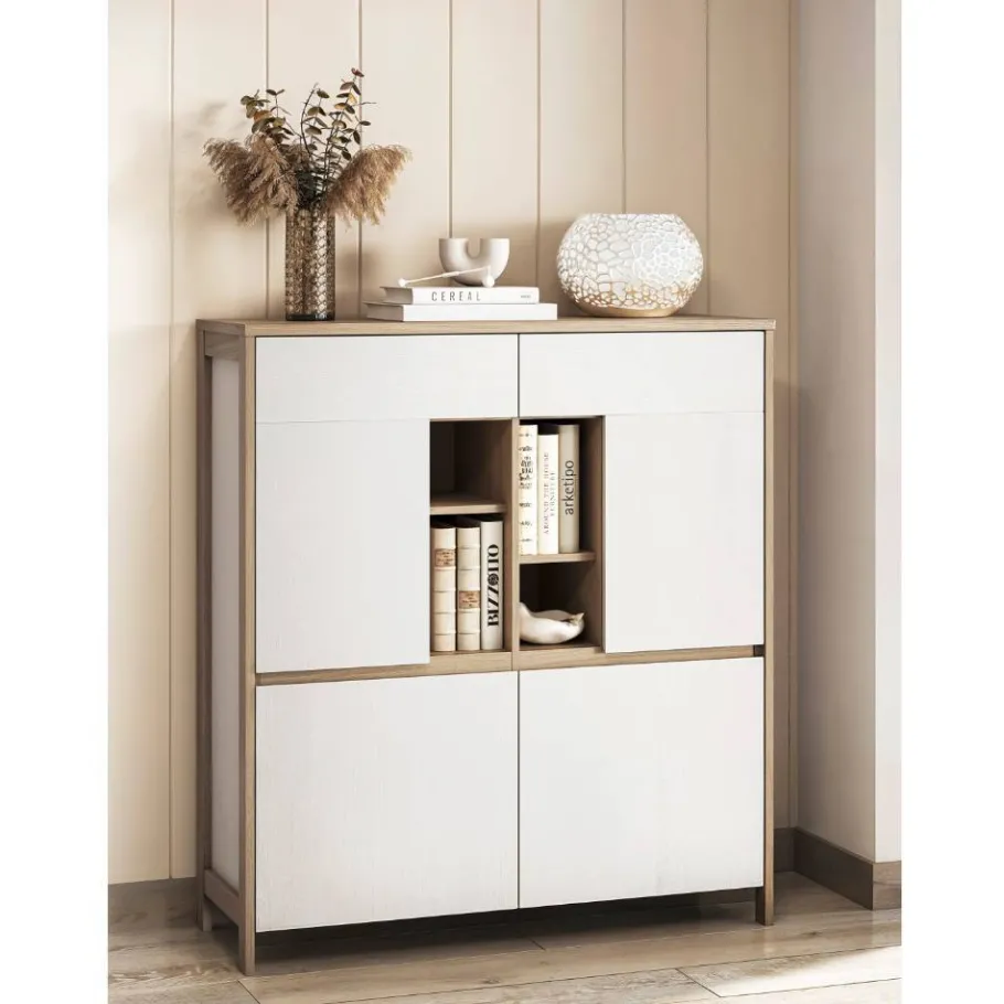 Hot Skandi-TV-Wohnwand Kombi - Ovidio (vierteilig) Wohnwände