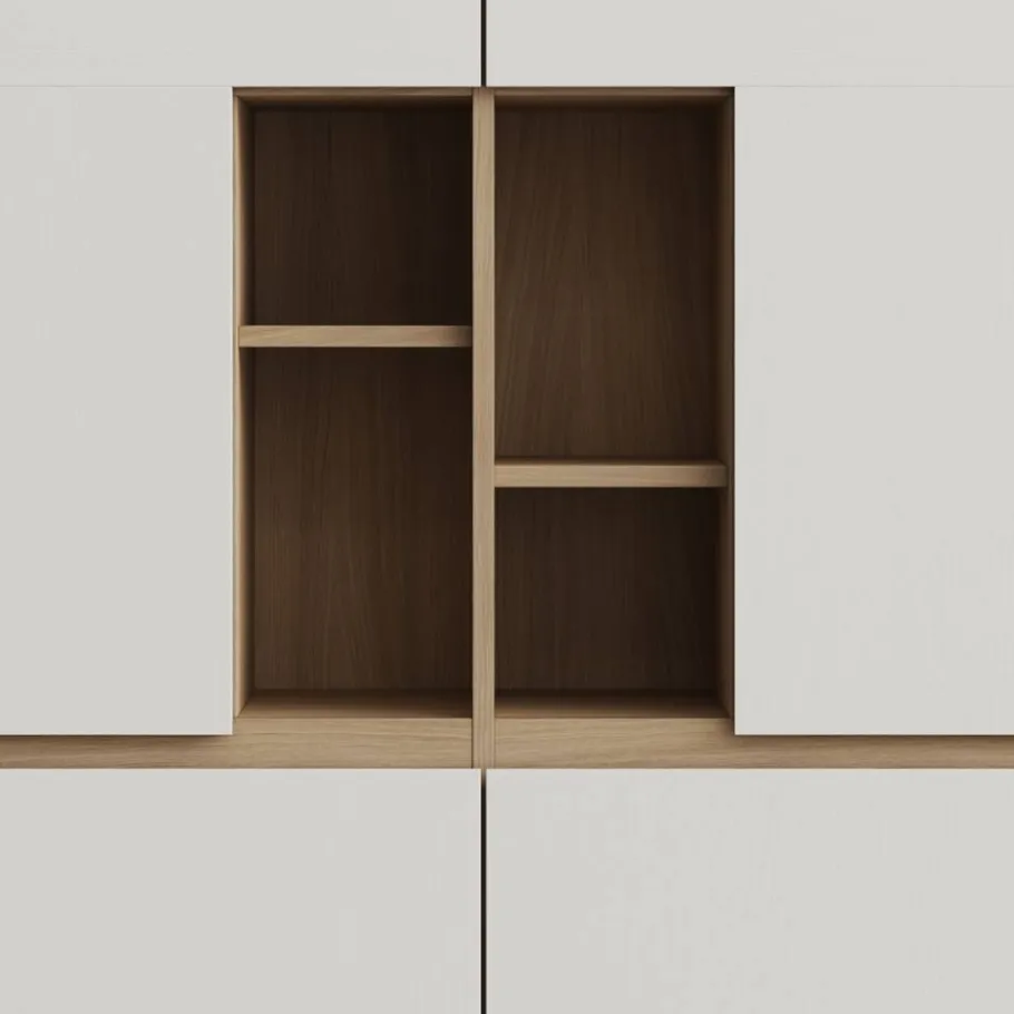 Hot Skandi-TV-Wohnwand Kombi - Ovidio (vierteilig) Wohnwände