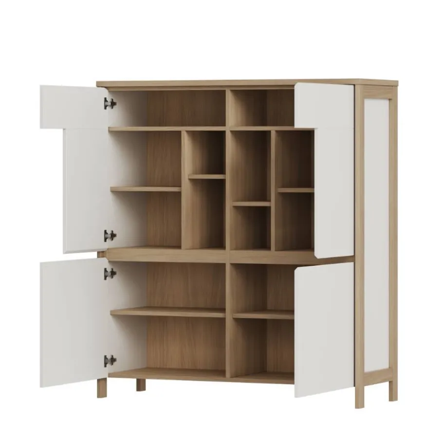 Hot Skandi-TV-Wohnwand Kombi - Ovidio (vierteilig) Wohnwände