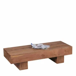 Hot Sofatisch aus naturbelassenem Holz Oridano Akazie massiv Tische