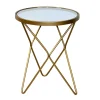 Outlet Spiegelglas Beistelltisch mit runder Platte - Loregrema Tische