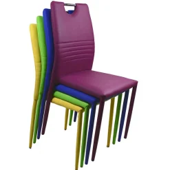 Stapelbare Polsterstühle in Gelb - Liguria (4er Set) Stühle