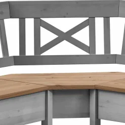 Sale Stauraum Eckbank Jytte in Grau mit Braun Sitzbank