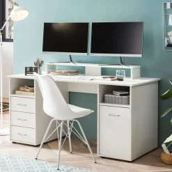 Hot Stauraum Schreibtisch mit Bildschirmaufsatz - Fegura Tische