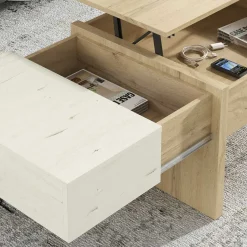 Outlet Stauraum Sofatisch in Wildeiche & Creme - Tara Tische