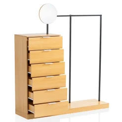 Hot Stehende Garderobe mit sechs Schubladen - Jannick Garderoben