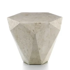 Stein Wohnzimmertisch Jevellon in Creme Tische