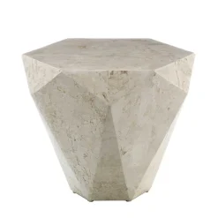 Stein Wohnzimmertisch Jevellon in Creme Tische