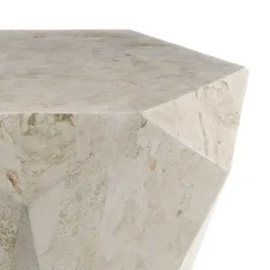 Stein Wohnzimmertisch Jevellon in Creme Tische