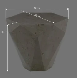 Stein Wohnzimmertisch Jevellon in Creme Tische