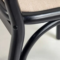 Outlet Stühle aus Ulme & Rattan & Stoff - Boxtan (2er Set) Stühle