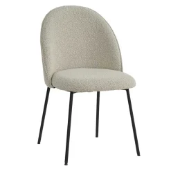 Discount Stühle in Beigegrau mit Schwarz - Facanella (2er Set) Stühle