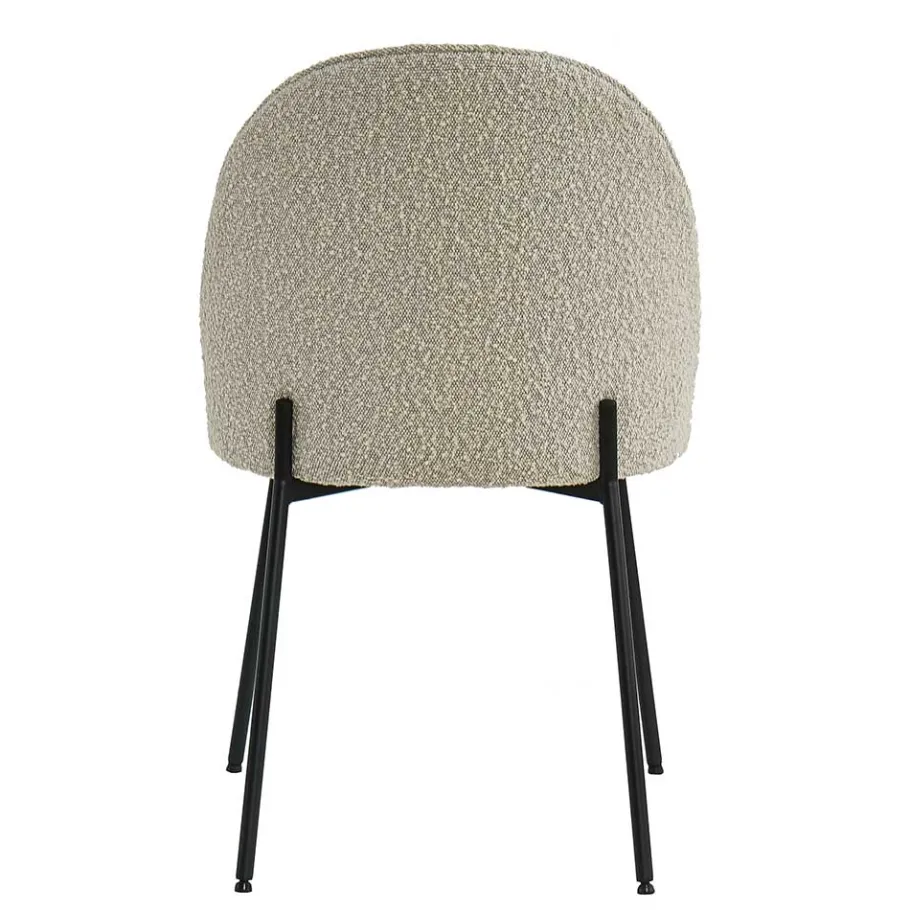 Discount Stühle in Beigegrau mit Schwarz - Facanella (2er Set) Stühle