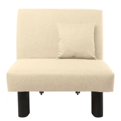 Sale Stoff Schlafsessel in Beige und Schwarz - Setubal Sofas