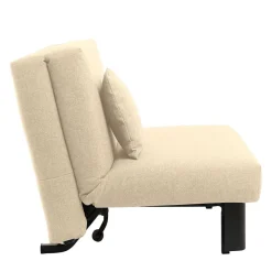 Sale Stoff Schlafsessel in Beige und Schwarz - Setubal Sofas