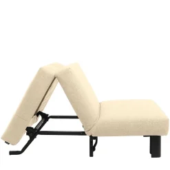 Sale Stoff Schlafsessel in Beige und Schwarz - Setubal Sofas