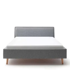 Stoffbett im Skandinavischen Stil in Grau - Cepter Betten