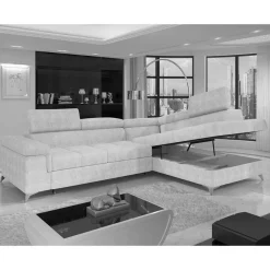 Sale Stoffcouch mit Bettfunktion in Taupe - Moglesia Betten|Sofas