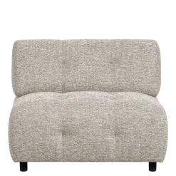 Sale Stoff-Modulcouch Element in Hellgrau meliert - Yoleans Sofas