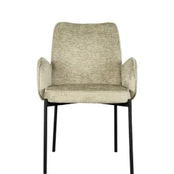 Sale Struktursamt Polsterstuhl in Beige - Celona (2er Set) Stühle