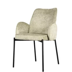 Sale Struktursamt Polsterstuhl in Beige - Celona (2er Set) Stühle