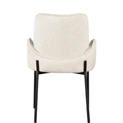 Outlet Stuhl in Cremeweiß Struktursamt - Propanja (2er Set) Stühle