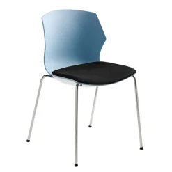 Sale Stuhl zum Stapeln in Blaugrau & Schwar - Kedniel Stühle