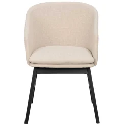 Stylischer Armlehnenstuhl in Beige - Cacamp (2er Set) Stühle