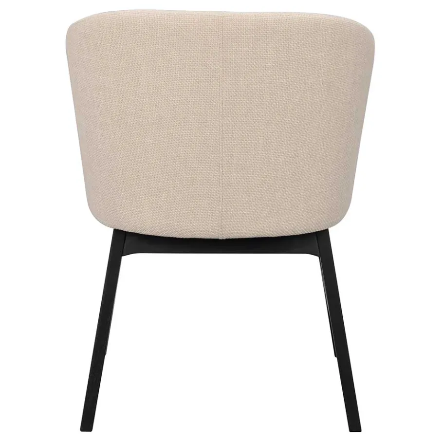 Stylischer Armlehnenstuhl in Beige - Cacamp (2er Set) Stühle