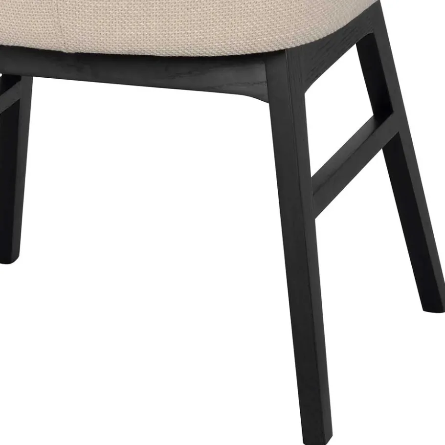 Stylischer Armlehnenstuhl in Beige - Cacamp (2er Set) Stühle