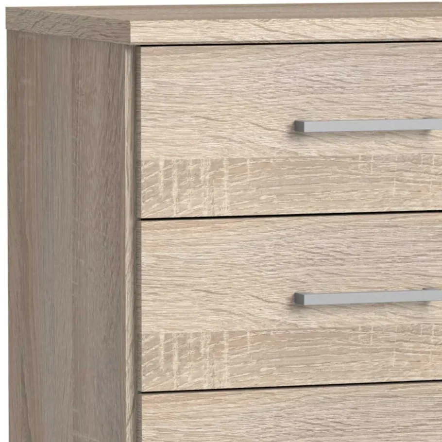 Outlet Säulenkommode in Eiche Sägerau Dekor - Citerna Kommoden