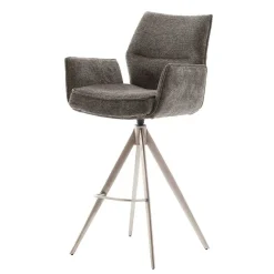 Sale Taschenfederkern-Barstühle mit Armlehnen - Swanda (2er Set) Hocker